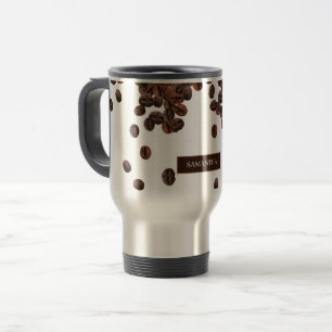 Mug De Voyage Fèves de café Nom personnalisé