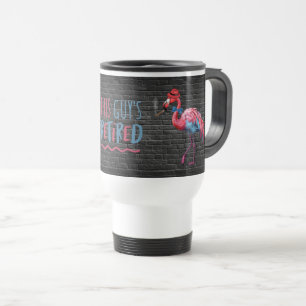 Mug De Voyage Flamant rose Dapper Cool RETRAITÉ POUR HOMME CE TY