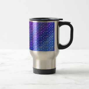 Mug De Voyage Flammes de neige sur Blue