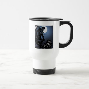 Mug De Voyage Flèche verte de la flèche dans le clair de lun