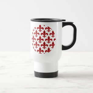 Mug De Voyage Fleur de lis Motif Classic