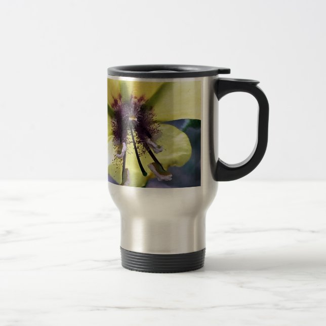Mug De Voyage Fleur jaune 3 (Droit)