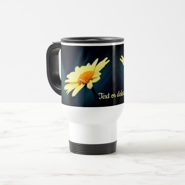Mug De Voyage Fleur marguerite glorieuse personnalisée (Devant gauche)