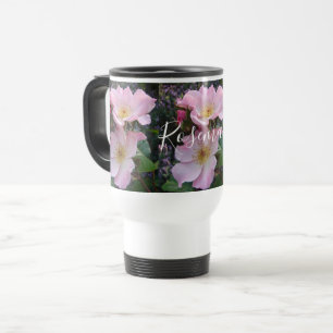 Mug De Voyage Fleur Rose rose florale Photo Blush rose 