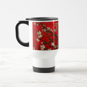 Mug De Voyage Fleurs d'amandier de Van Gogh rouges