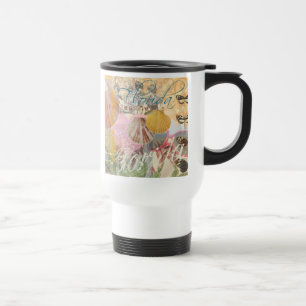 Mug De Voyage Floride Vintage Travel Beach Seashell Shell Art