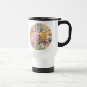 Mug De Voyage Floride Vintage Travel Beach Seashell Shell Art