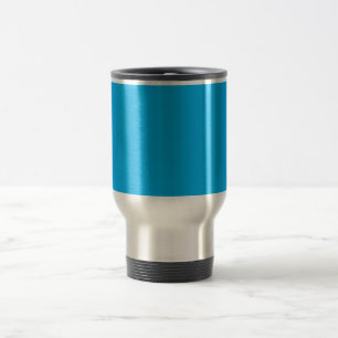 Mug De Voyage Fond uni bleu cyan Style minimaliste d'été