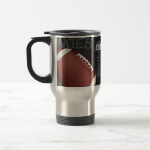 Mug De Voyage Football américain de Chalkboard personnalisé