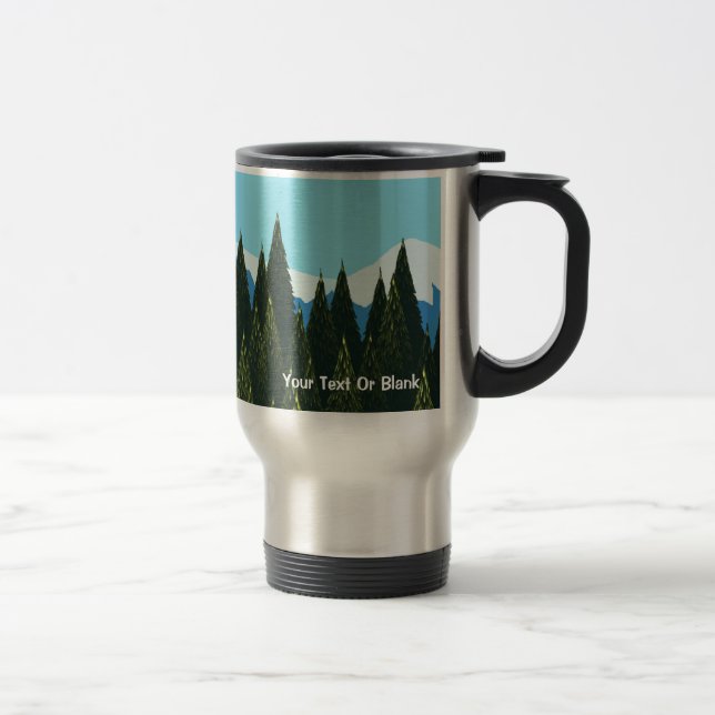 Mug De Voyage Forêt fractale (Droit)