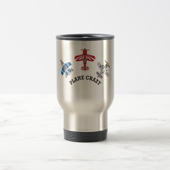 Mug De Voyage Fou plat (Centre)