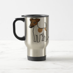 Mug De Voyage Fox Terrier doux de bande dessinée