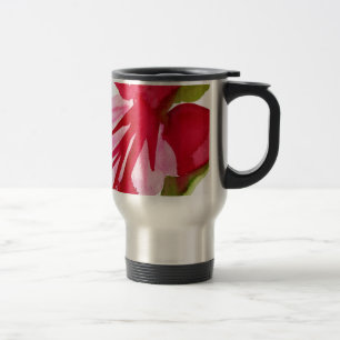 Mug De Voyage Fuchsia pop art watercolour flower