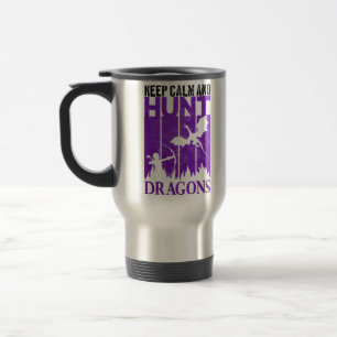 Mug De Voyage Gardez Le Calme Et Chasse Dragons Archer Geeky Ret