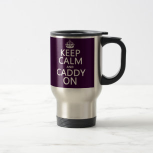 Mug De Voyage Gardez le calme et le chariot dessus, golf