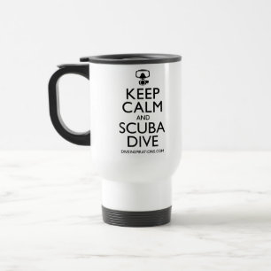 Mug De Voyage Gardez le calme et le piqué de scaphandre
