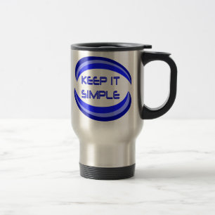Mug De Voyage Gardez-le simple Citation de Slogan Récupération e