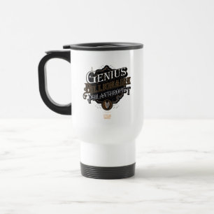 Mug De Voyage Génie Milliardaire Philanthrope Graphisme Orné