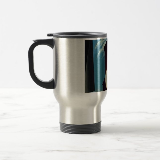 Mug De Voyage Georgia O'Keeffe calle nueva york luna (Gauche)