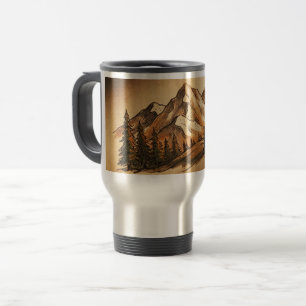 Mug De Voyage Gobelet de voyage personnalisable Montagne Vintage