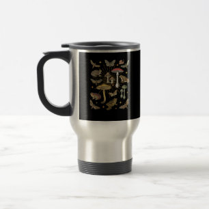 Mug De Voyage Goblincore Fougère Papillon Champignon Esthétique