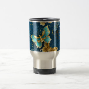 Mug De Voyage Golden butterflies