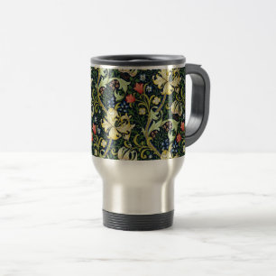 Mug De Voyage Golden Lily Vintage motif floral William Morris