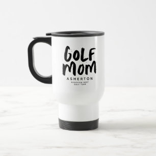 Mug De Voyage Golf maman tendance noir type personnalisé voyage