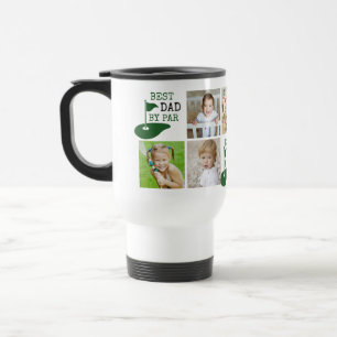 Mug De Voyage Golf MEILLEUR PÈRE DE PAR 7 Photo Collage