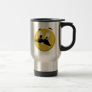 Mug De Voyage Goofy Happy Face avec Moustache