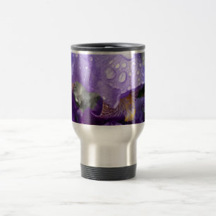 Mug De Voyage gouttes de pluie sur iris