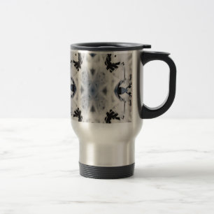 Mug De Voyage Graffiti kaléidoscope noir et blanc