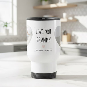 Mug De Voyage Grammy personnalisé Je t'aime Cadeau photo perso