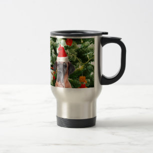 Mug De Voyage Grand Danois avec boîtes cadeaux de sapin de Noël