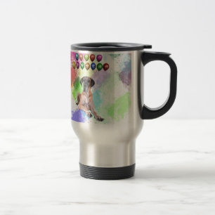 Mug De Voyage Grand Danois souhaitant une bonne année