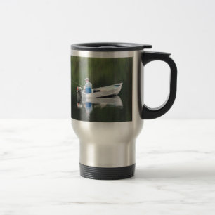 Mug De Voyage Grand Jour Pêcheur homme en bateau