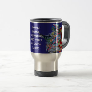 Mug De Voyage Grand Lake célèbre les 250 ans des É.-U. avec un a