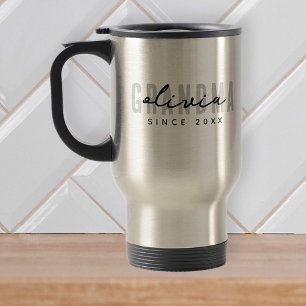 Mug De Voyage Grand-mère depuis 20XX Moderne Simple Preppy