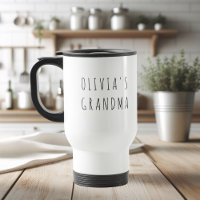 Grand-mère personnalisée avec photos et nom des en