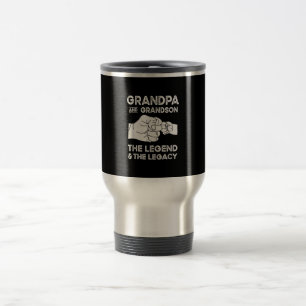 Mug De Voyage Grand-Père Et Grand-Fils La Légende Et L'Héritage