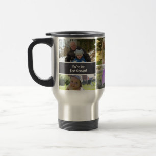 Mug De Voyage Grand-père personnalisé Collage photo personnalisé