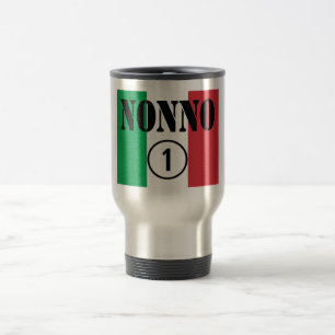 Mug De Voyage Grands-pères italiens : L'ONU de Nonno Numero