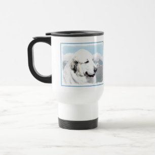 Mug De Voyage Grands Pyrénées peignant - art original de chien