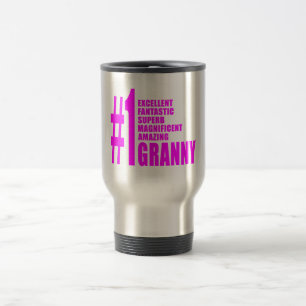 Mug De Voyage Grannies modernes roses : Numéro 1 de la mammaire