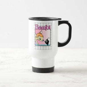 Mug De Voyage Graphique en grille rétro bambou et floral