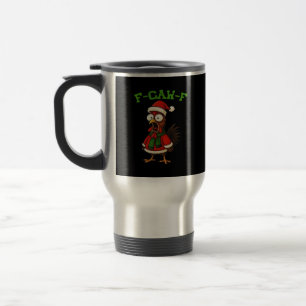 Mug De Voyage Graphique Rétro Classique de Poulet F-Caw-F