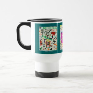 Mug De Voyage Grillant et mangeant des monstres
