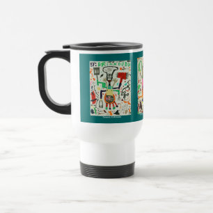 Mug De Voyage Grillant et mangeant des monstres