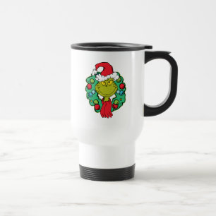 Mug De Voyage Grinch Couronne de Noël