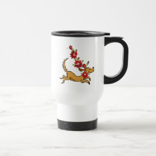 Mug De Voyage Grinch Max Poinsettia de Noël